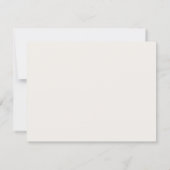 Modern Ivory Elegant Black Border Note Card Kaart (Achterkant)