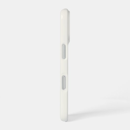 Modern ivory Gold Script Monogram iPhone 16 Hoesje (Rechterkant)