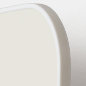 Modern ivory Gold Script Monogram Pickleball Paddle (Links Detail)