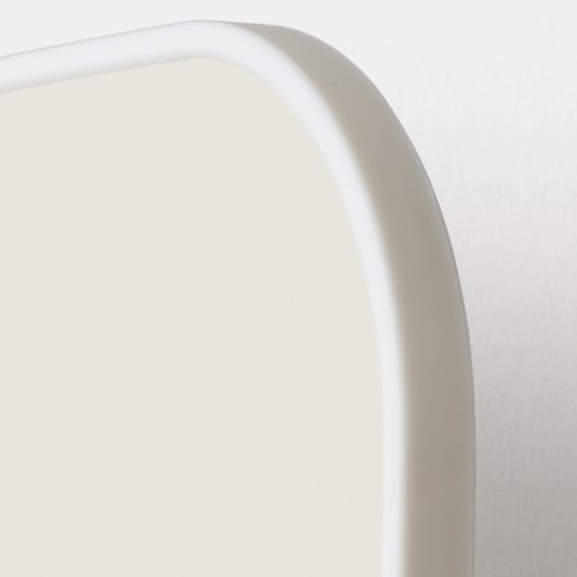 Modern ivory Gold Script Monogram Pickleball Paddle (Links Detail)