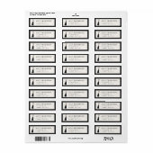 Modern Ivory Graduation Cap Tassel  Etiket (Full Sheet)