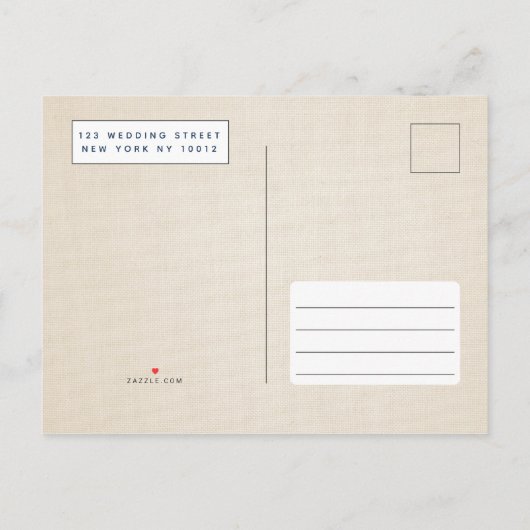 Modern  Ivory Navy Bloemen Vrijgezellenfeest Uitnodiging Briefkaart (Achterkant)