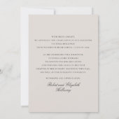 Modern Ivory One Photo Graduation Announcement Kaart (Achterkant)