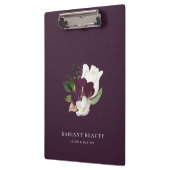 Modern Ivory Plum Floral Bouquet Paars Klembord (Links)