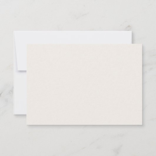 Modern Ivory Script RSVP Card Kaart (Achterkant)