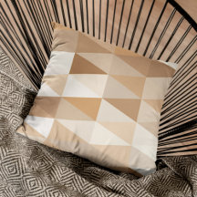 Modern ivory Taupe Grey Tan Brown Triangle Patroon