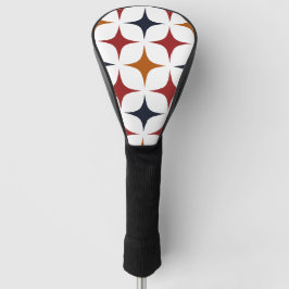 Modern Ivy League stervormig patroon bordeauxrode  Golfheadcover