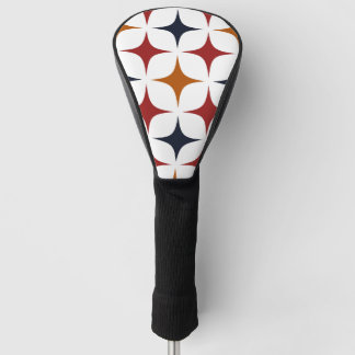 Modern Ivy League stervormig patroon bordeauxrode Golfheadcover
