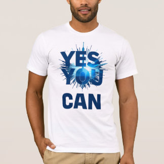 Modern "Ja, je kan het" Motiverend Kinestetisch T-shirt