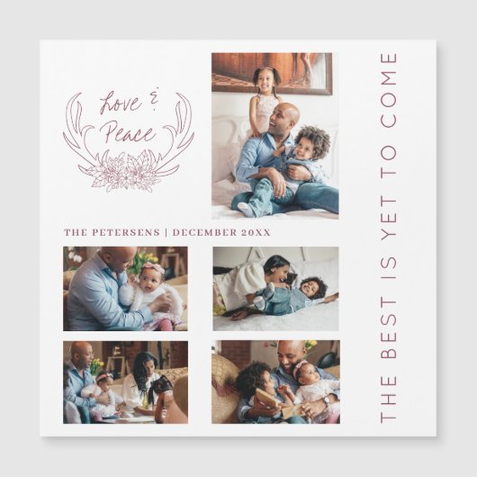 Modern jaar in de review fotocollage wintervakanti (Voorkant)