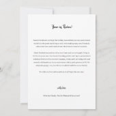 Modern jaar in Review 9 Foto Collage Holiday Card Kaart (Achterkant)