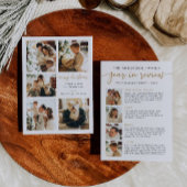 Modern Jaar in Review Kaart Familienieuws Gold Sim