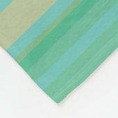 Modern Jade Green Stripe Fleece Blanket Deken (Hoek)