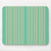 Modern Jade Green Striped Mousepad Muismat (Voorkant)