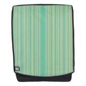 Modern Jade Green Striped Pattern Rugtassen (Voorkant)