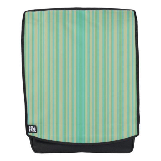 Modern Jade Green Striped Pattern Rugtassen (Voorkant)