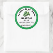 Modern Jalapeno Jam of Jelly Canning Jar Label (Tas)