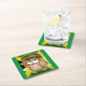 Modern Jamaica Grappig Geen probleem Kartonnen Onderzetters (Insitu)