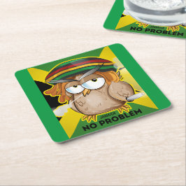 Modern Jamaica Grappig Geen probleem Kartonnen Onderzetters