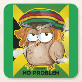 Modern Jamaica Grappig Geen probleem Kartonnen Onderzetters (Voorkant)
