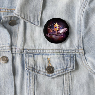 Modern James webb space nasa telescope space T-Shi Ronde Button 5,7 Cm