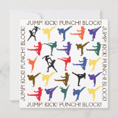 Modern Japan Karate Martial Arts Jongen Kinderen V Bedankkaart (Achterkant)