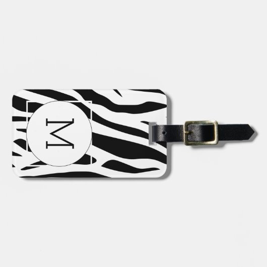 Modern Japanese Inkbrush Paint Pattern Bagagelabel (Voorkant horizontaal)