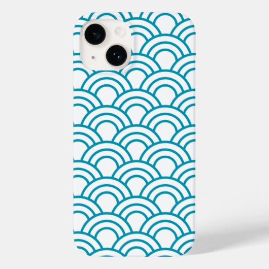 Modern Japans Geometrisch Patroon Case-Mate iPhone Case (Achterkant)