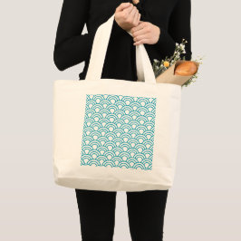 Modern Japans Geometrisch Patroon Grote Tote Bag