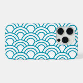 Modern Japans Geometrisch Patroon iPhone Hoesje (Achterkant horizontaal)
