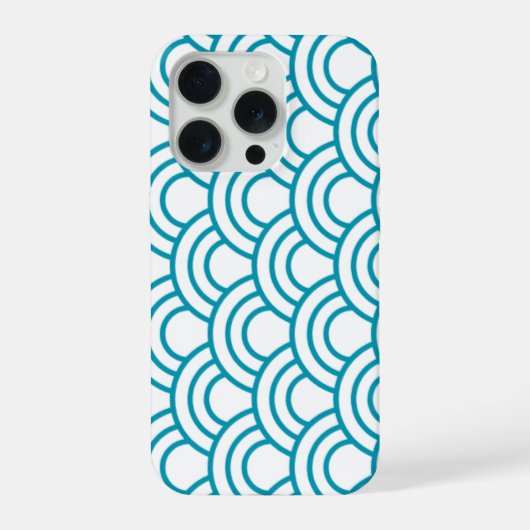 Modern Japans Geometrisch Patroon iPhone Hoesje (Achterkant)
