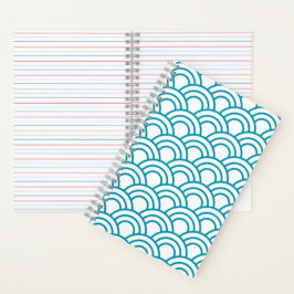 Modern Japans Geometrisch Patroon Notitieboek