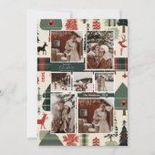 Modern Japans Kerstmis Noordse Foto's Feestdagenkaart (Voorkant)