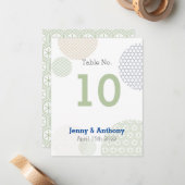 Modern Japans papieren patroon Notitiekaartje (Voorkant / Achterkant in situ)