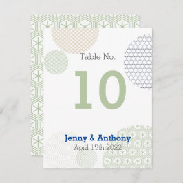 Modern Japans papieren patroon Notitiekaartje