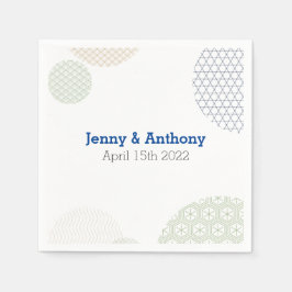 Modern Japans papieren patroon Servet