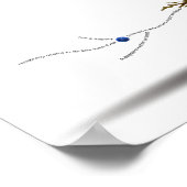 Modern Japans Zwart Zee Minimalistische Quote Art Poster (Hoek)