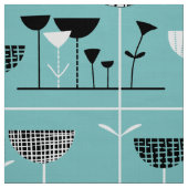 Modern Jazz - Light Blue 80C6C6 Stof (Swatch)