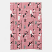 Modern Jazz - Roze e3868f Theedoek (Verticaal)