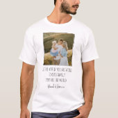 Modern Je bent de wereldfoto Vaderdag T-shirt (Voorkant)