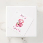 Modern je bent een ontvlammende schoonheidsroze fl bedankjes labels (In situ)