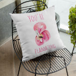 Modern je bent een ontvlammende schoonheidsroze fl buitenkussen<br><div class="desc">Modern je bent een ontvlammende schoonheidsroze flamingo</div>