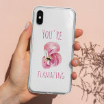 Modern je bent een ontvlammende schoonheidsroze fl Case-Mate iPhone case<br><div class="desc">Modern je bent een ontvlammende schoonheidsroze flamingo</div>