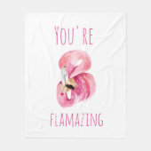 Modern je bent een ontvlammende schoonheidsroze fl fleece deken (Voorkant)