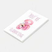 Modern je bent een ontvlammende schoonheidsroze fl post-it® notes (Schuin)