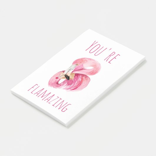 Modern je bent een ontvlammende schoonheidsroze fl post-it® notes (Schuin)