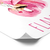 Modern je bent een ontvlammende schoonheidsroze fl poster (Hoek)