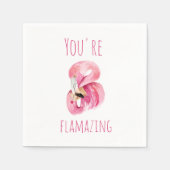 Modern je bent een ontvlammende schoonheidsroze fl servet (Voorkant)