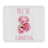 Modern je bent een ontvlammende schoonheidsroze fl snijplank (Voorkant)