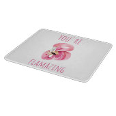 Modern je bent een ontvlammende schoonheidsroze fl snijplank (Hoek)